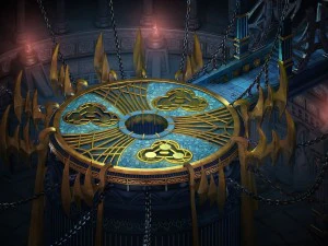 럭셔리 골드 센터 제단 3D 모델