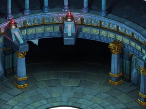luxury gold center altar Modèle 3D