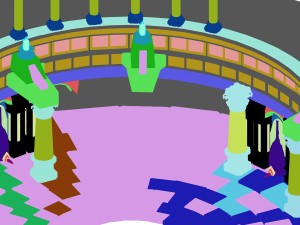 luxury gold center altar Modèle 3D