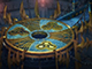 luxury gold center altar Modèle 3D