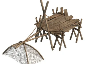 川辺 - 釣り具 01 3Dモデル