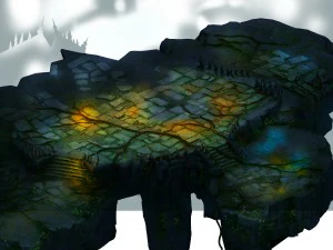 黑暗森林 - 地形 01 3D 模型