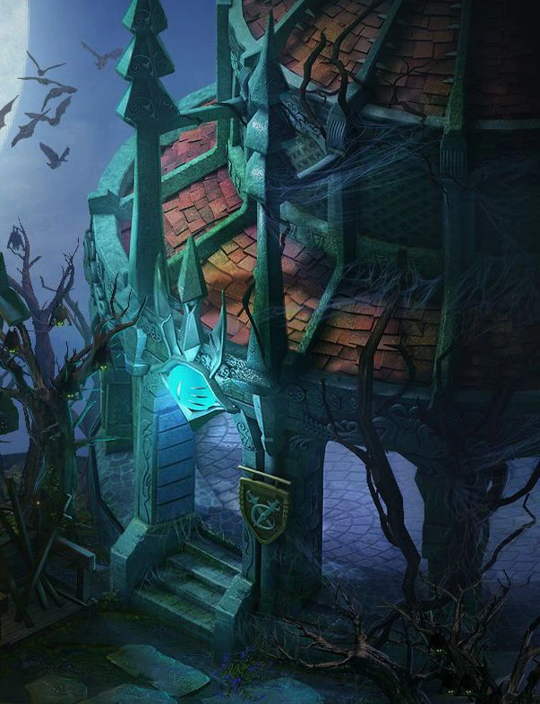 dark forest - house 02 3D Model .c4d .max .obj .3ds .fbx .stl .blend 