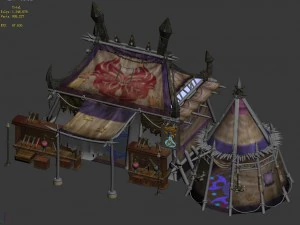 dark forest - tent 3D Model