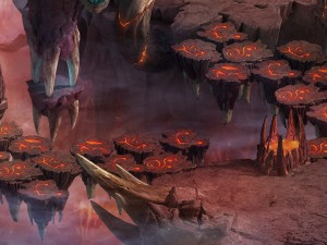 flame cave - channel terrace 3D Model