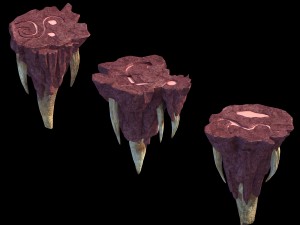 flame cave - channel terrace 3D Model