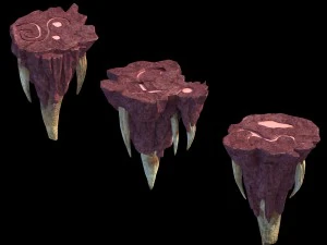 flame cave - channel terrace 3D Model