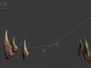 flaming cave - five teeth 3D Model