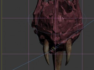 flaming cave - ivory table Model 3D