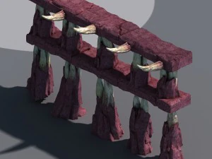 flaming cave - dental pillar 3D Model