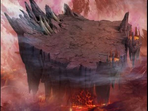 炎の洞窟 - 上山と中山 3Dモデル