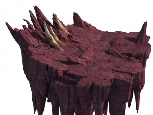 flaming cave - upper and middle mountain 3D Model