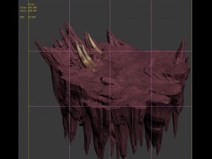 flaming cave - upper and middle mountain 3Dモデル