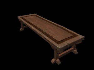 furniture - desk 3D Model