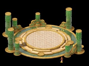 building platform - round city center decoration 3D 모델
