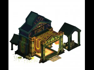 dragon lair - house 01 3D Model
