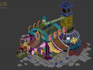 dragon lair - blacksmith shop 01 3D Model
