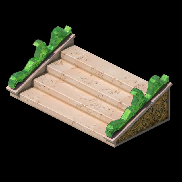 stairs - decorations 3D Model .c4d .max .obj .3ds .fbx .stl .blend 