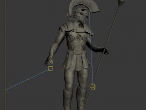 roman hero - statue of soldier 3Dモデル