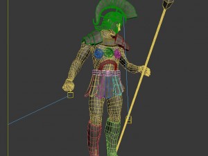 roman hero - statue of soldier 3Dモデル