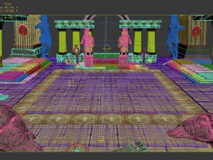roma heroes - heroes training square 3D Model