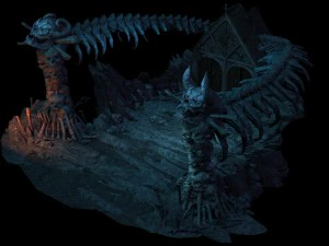 nibelungen - skeleton of the spine 3D Model