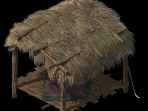 rural buildings - small cottage 03 3D Model
