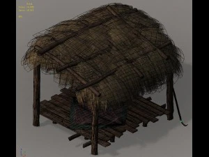 rural buildings - small cottage 03 3D Model