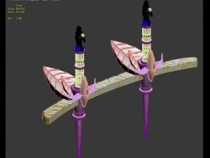 god of the country - floating platform 3D Model