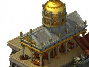 나라의 신 - 식료품 가게 3D 모델