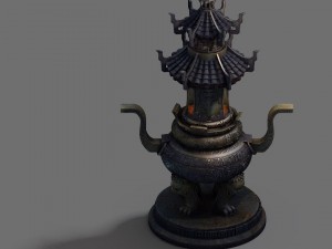 indoor - incense burner 3D Model