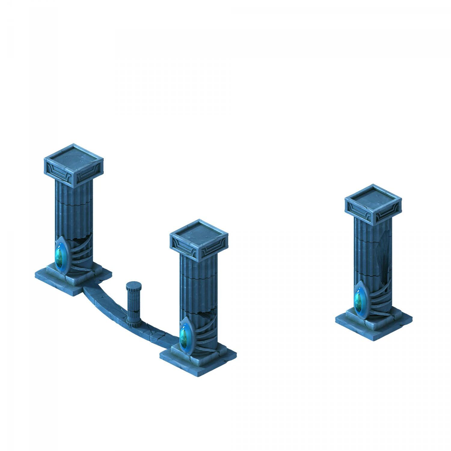 endless sea - pillar 2 3D Model .c4d .max .obj .3ds .fbx .stl .blend 