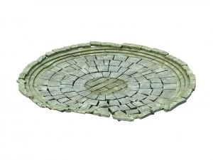 fairy town - statue under the disc 3D Model