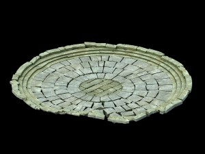 fairy town - statue under the disc 3D Model