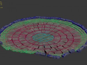 fairy town - statue under the disc 3D Model