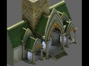 fairy town - house Modello 3D