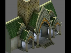 fairy town - house 3D Model