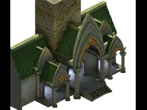 fairy town - house Modello 3D