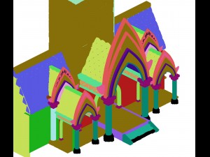 fairy town - house Modello 3D
