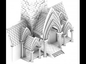 fairy town - house Modello 3D