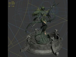 fairy town - young goddess curse 3D Model