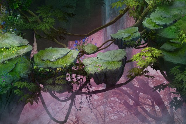 fairy town - stone ladder 3D Модель .c4d .max .obj .3ds .fbx .stl .blend 