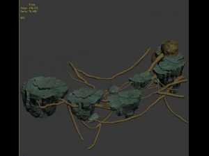 fairy town - stone ladder 3D Model