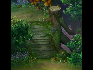 fairy town - tree bridge 3D 모델