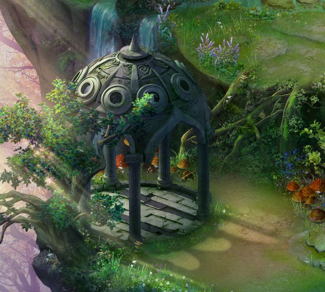 fairy town - pavilion 3D Model .c4d .max .obj .3ds .fbx .stl .blend 