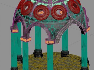 fairy town - pavilion 3D Model