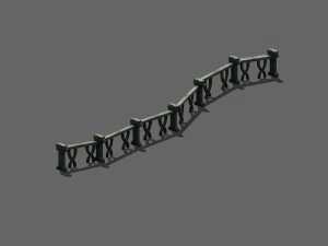 fairy town - fence 3D Model