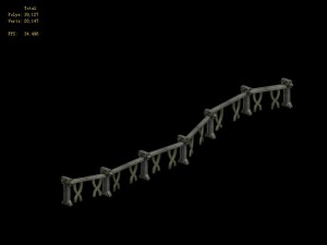 fairy town - fence 3Dモデル