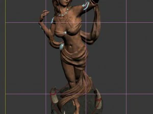 forget tribe - harvest goddess stone carving 3D Model