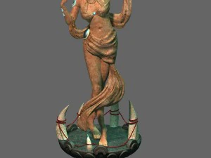 forget tribe - harvest goddess stone carving 3D Model